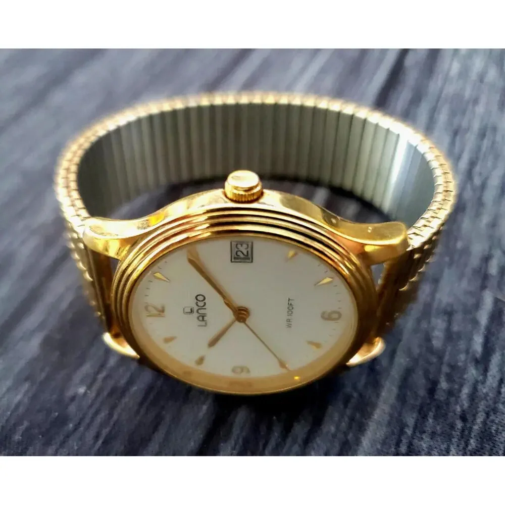 Very Rare Vintage Lanco‎ Pacific Taiwan Watch New Condition